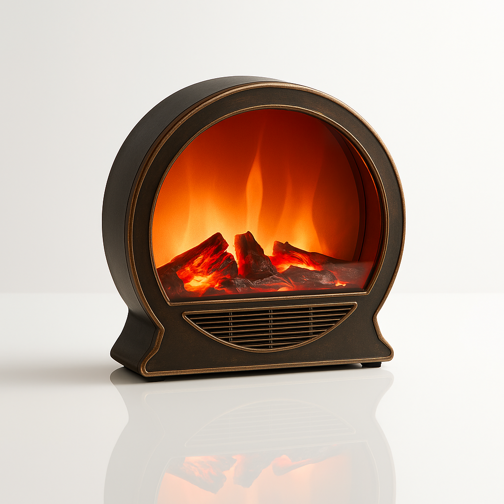 Mini Electric Fireplace Night Lamp UAE | Realistic Flame Effect