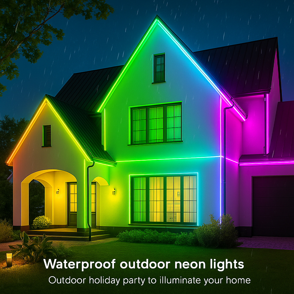 Smart RGB Neon Rope Light 5M – USB Connected LED Strip for Home