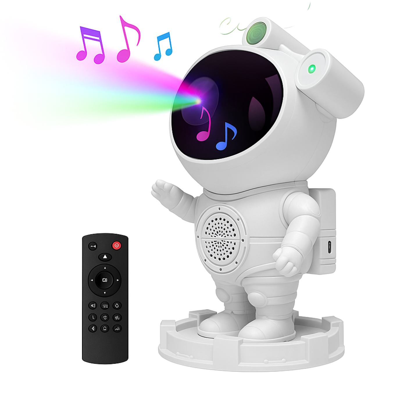Astronaut Galaxy Star Projector | Nebula Night Light with Remote & Bluetooth for Bedroom, Gaming Setup & Kids Room